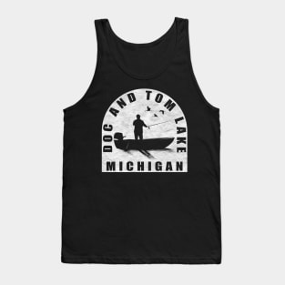 Doc And Tom Lake Fishing Michigan Tank Top